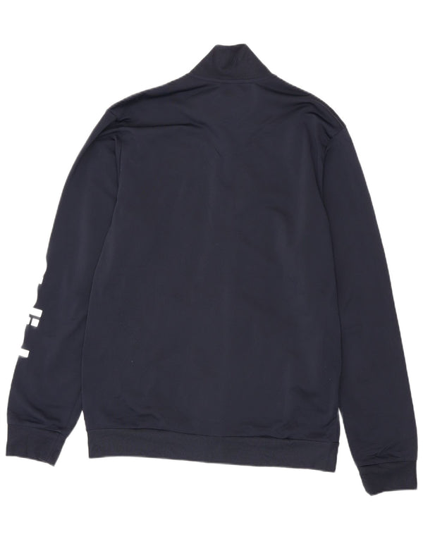 Adidas Mens Graphic Tracksuit Top Jacket UK 40/42 Medium Navy Blue