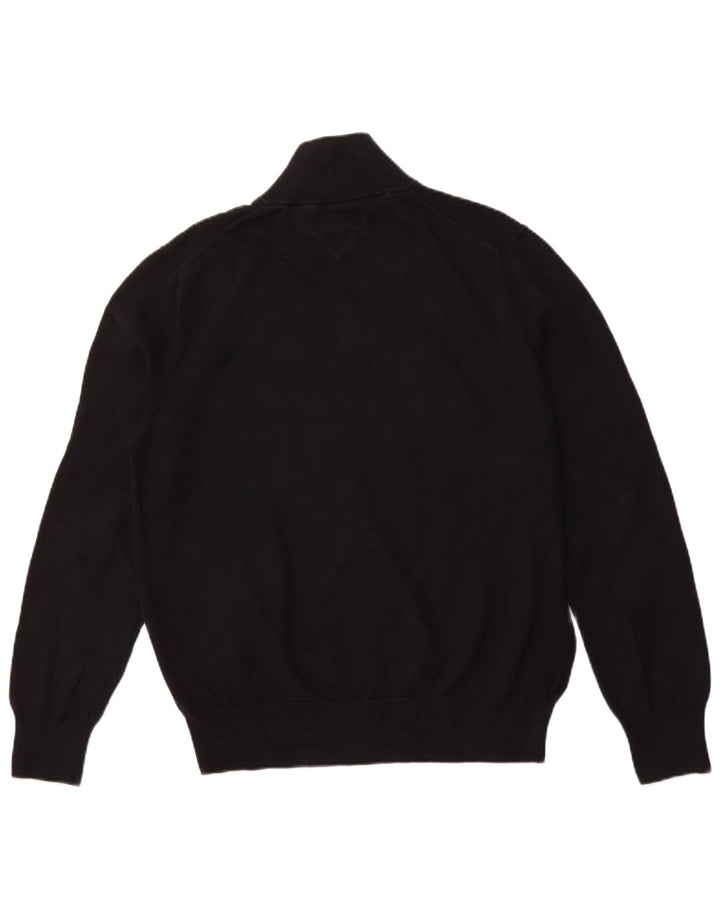 TOMMY HILFIGER Muški pulover s izrezom i velikim crnim pamukom