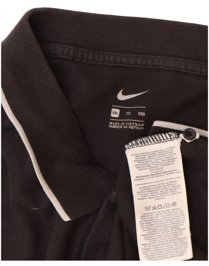 NIKE muška polo majica 2XL crni pamuk