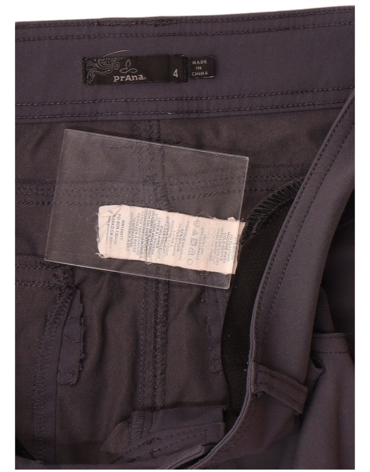PRANA Womens Bermuda Shorts US 4 Small W30  Grey Nylon