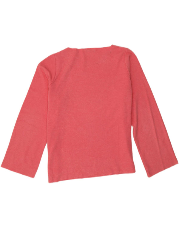 Prevelika ženska majica Zara dugih rukava UK 16 Veliki ružičasti pamuk