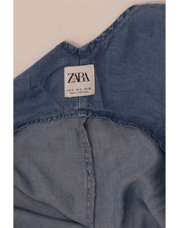 Zara ženski traper kombinezon UK 10 Small Blue