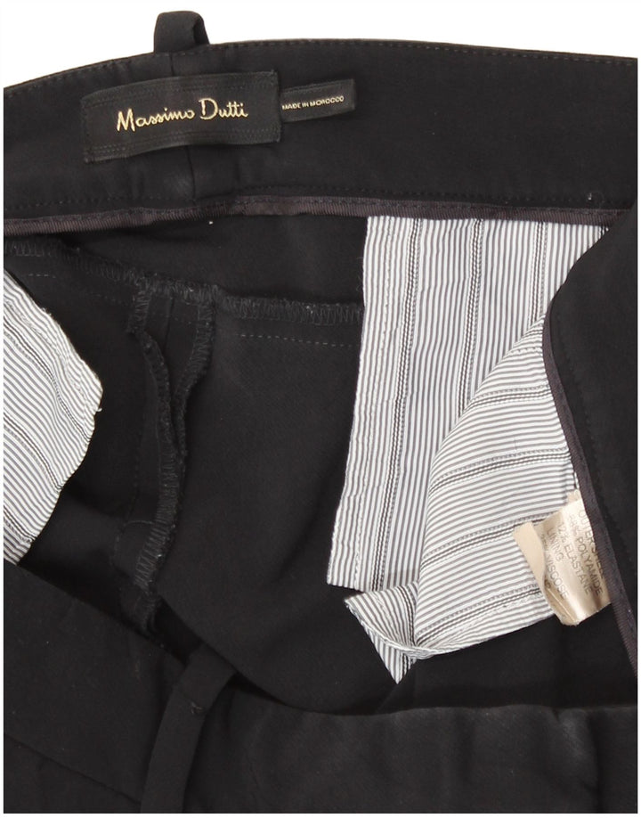 Massimo Dutti ženske uske hlače W30 L28 crni poliamid
