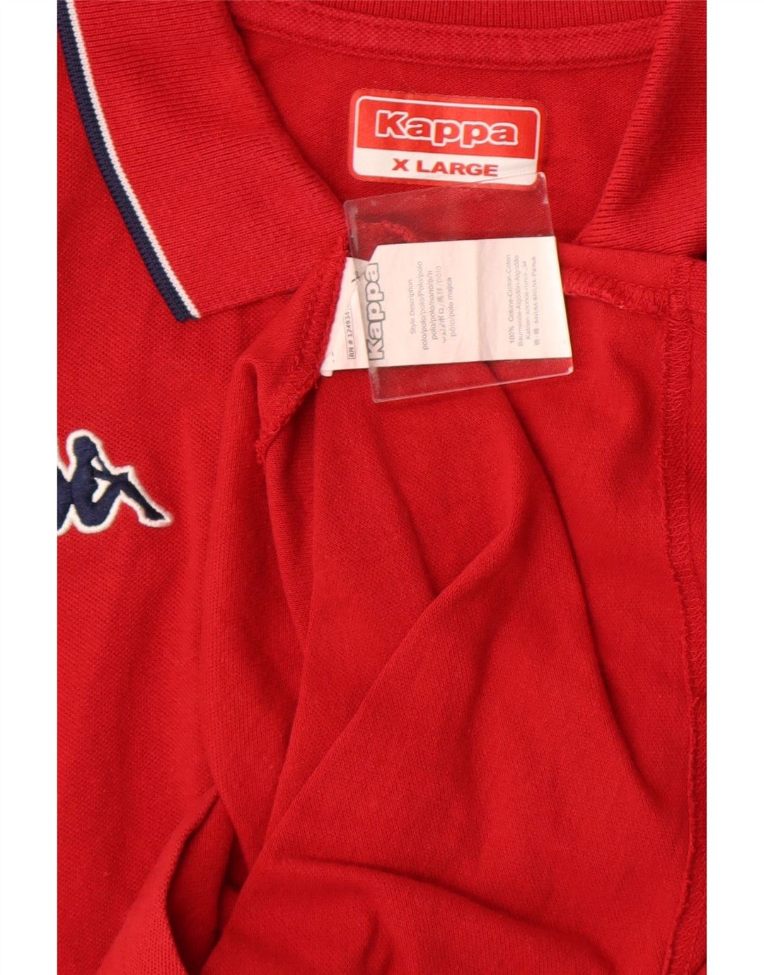 KAPPA Mens Polo Shirt XL Red Cotton