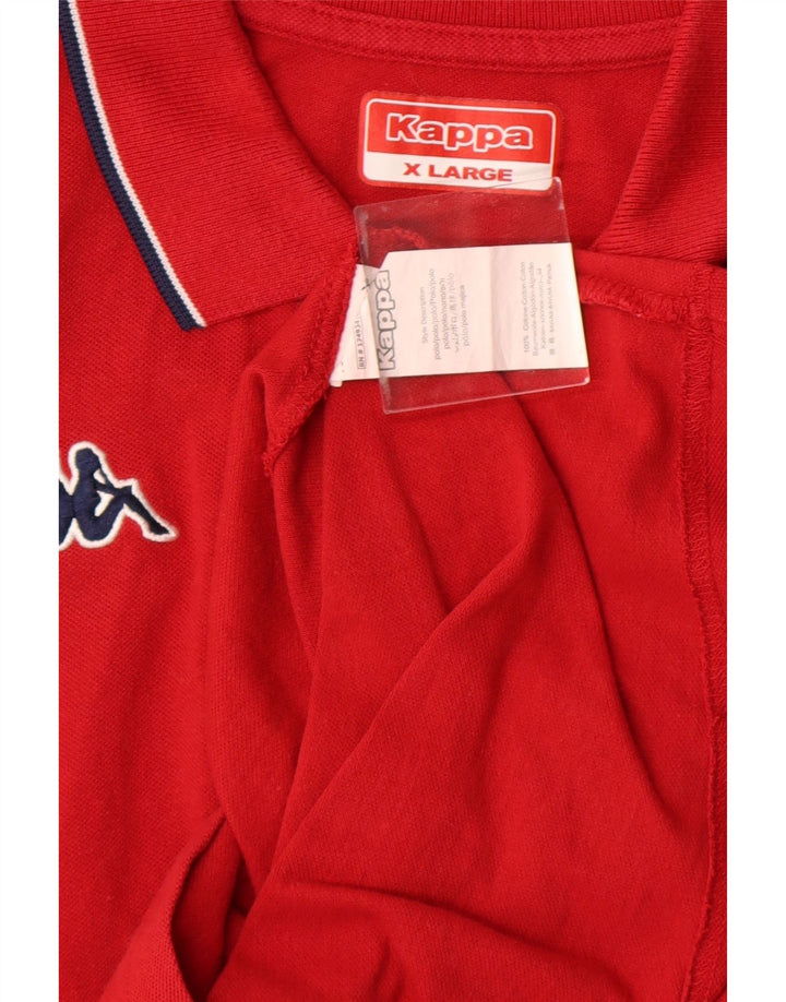 KAPPA Mens Polo Shirt XL Red Cotton