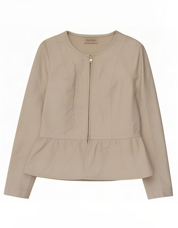 Falconeri ženska kožna jakna UK 14 Large Beige