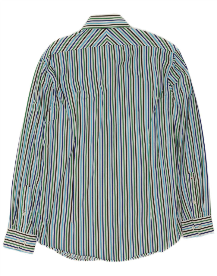 Tommy Hilfiger Mens Fitted Shirt Size 39 15 1/2 Medium Multicoloured