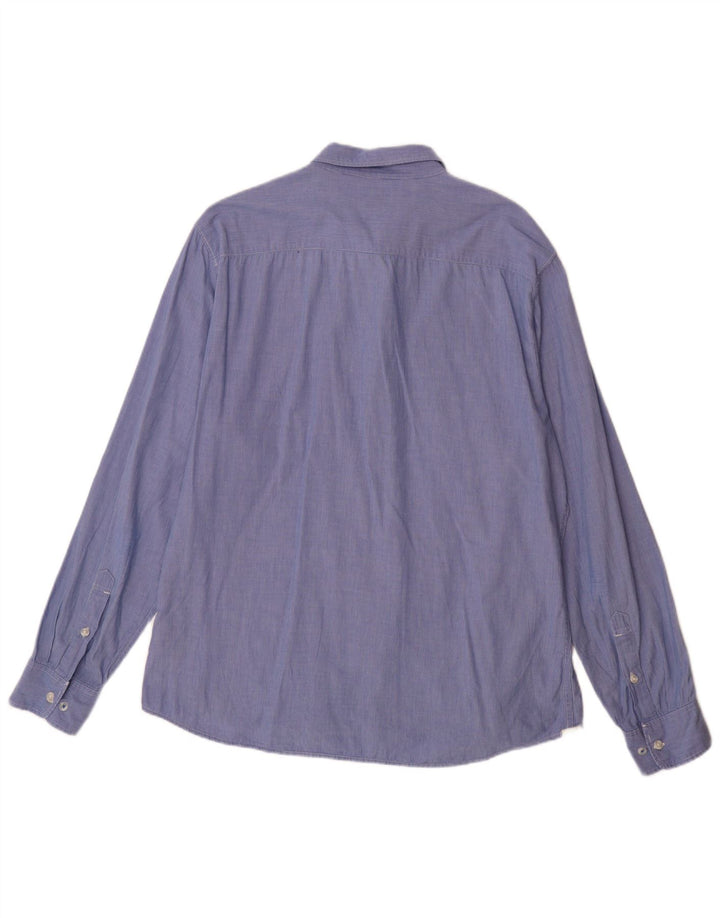 LEE Muška uska košulja 2XL pamuk s plavim prugama