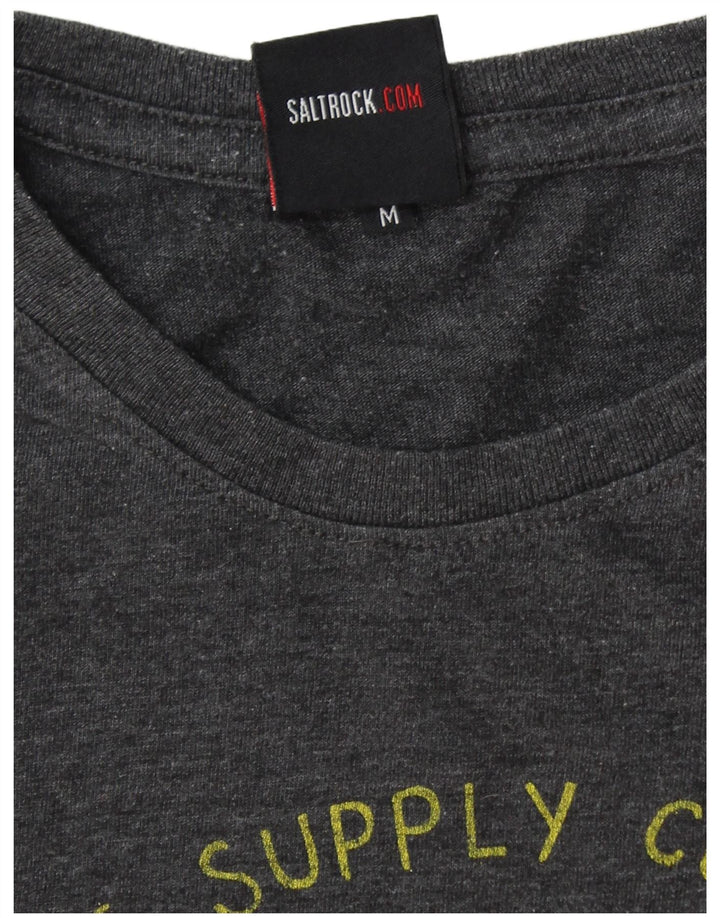 SALTROCK Muška grafička majica kratkih rukava srednje sivi pamuk