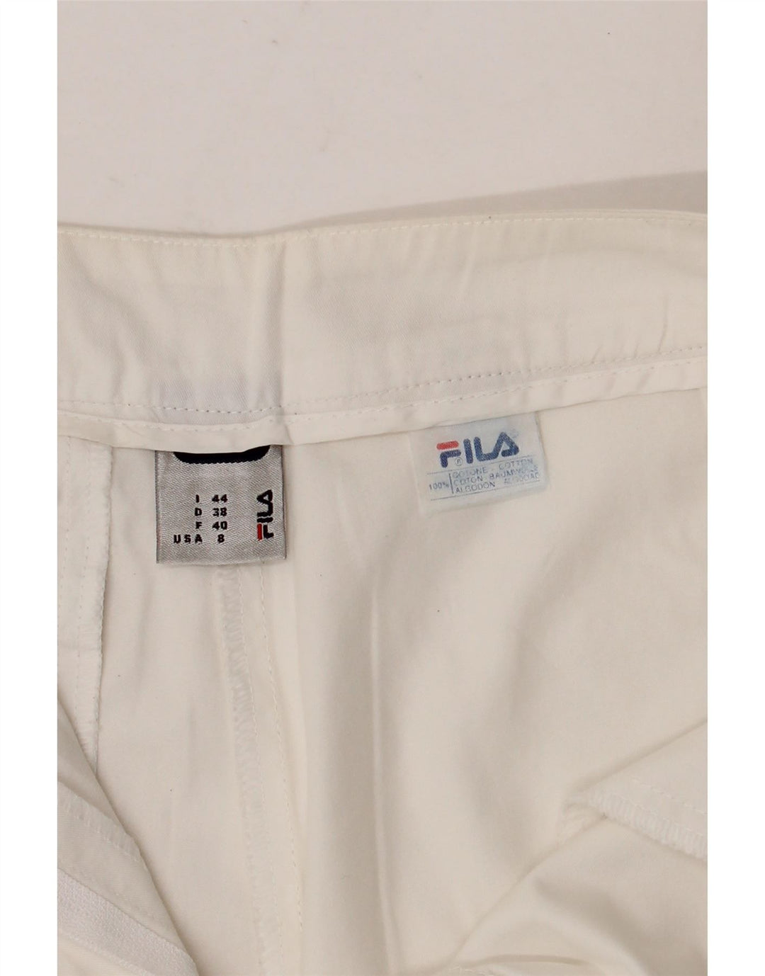 FILA Ženske Chino kratke hlače IT 44 Srednje W30 Bijeli pamuk