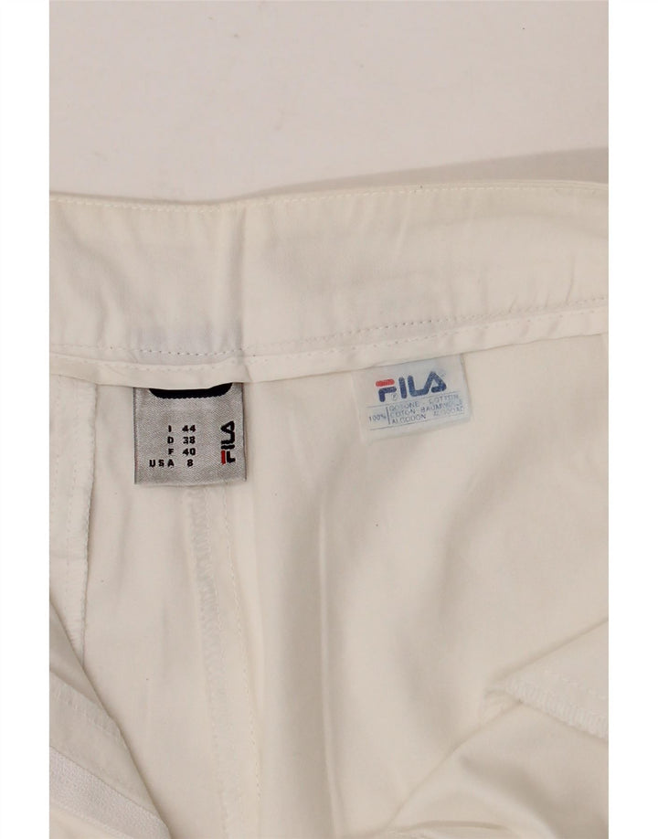 FILA Ženske Chino kratke hlače IT 44 Srednje W30 Bijeli pamuk
