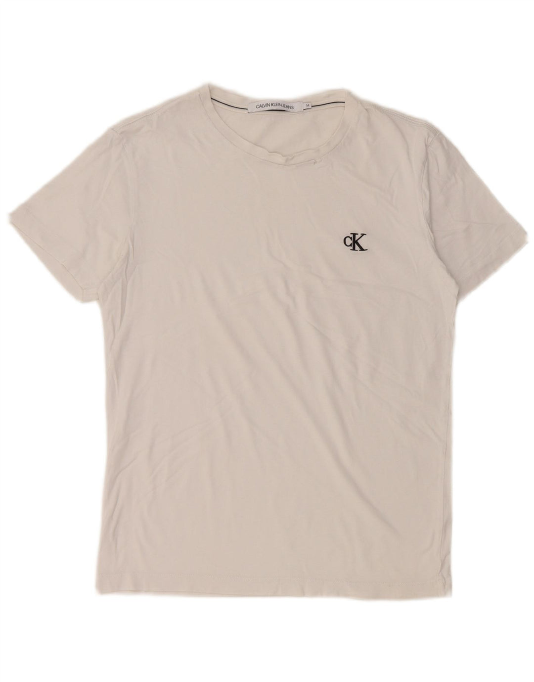 CALVIN KLEIN Ženska majica kratkih rukava UK 14 Srednje bijela