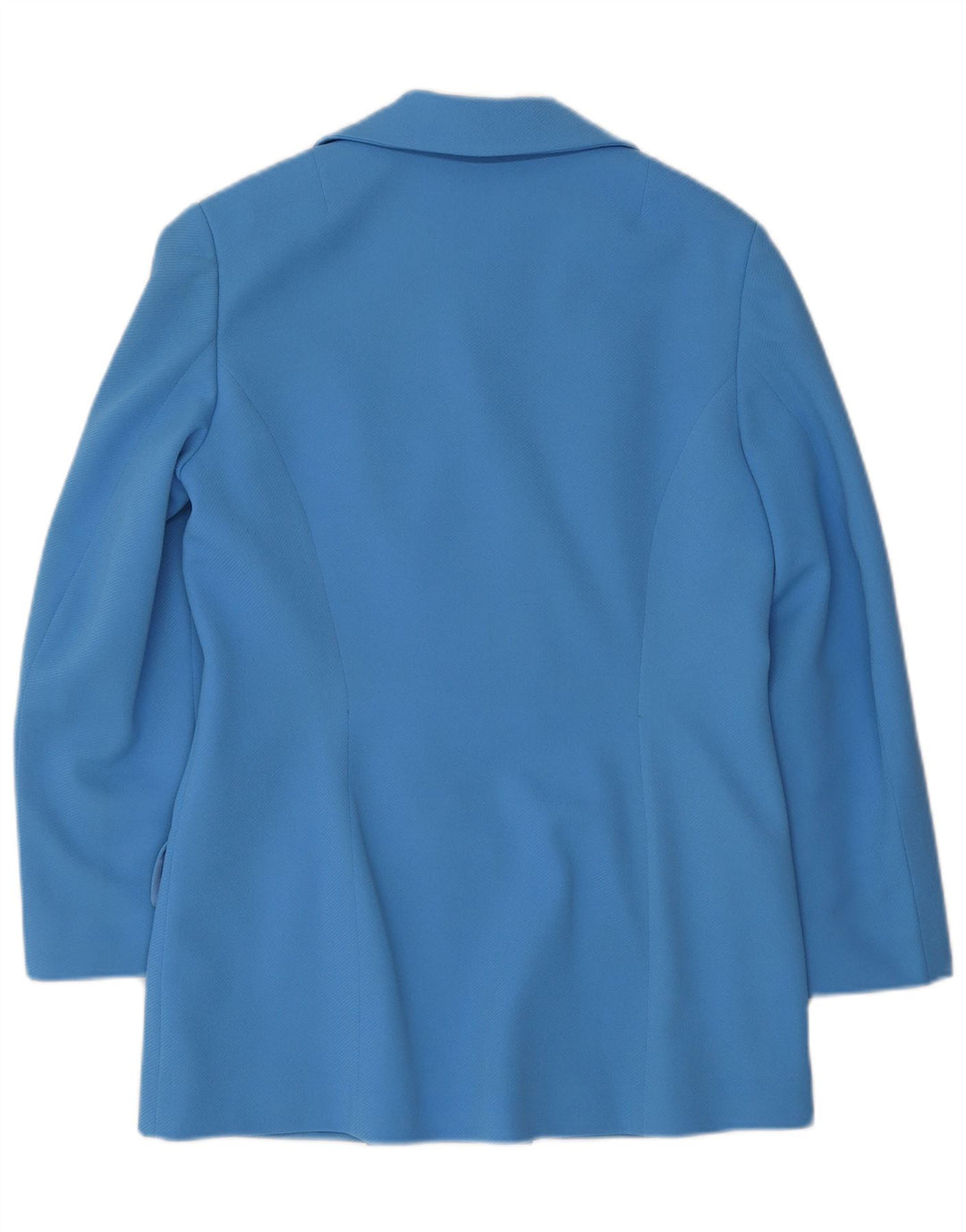 VINTAGE Ženska jakna s dvostrukim kopčanjem UK 12 Srednje plava