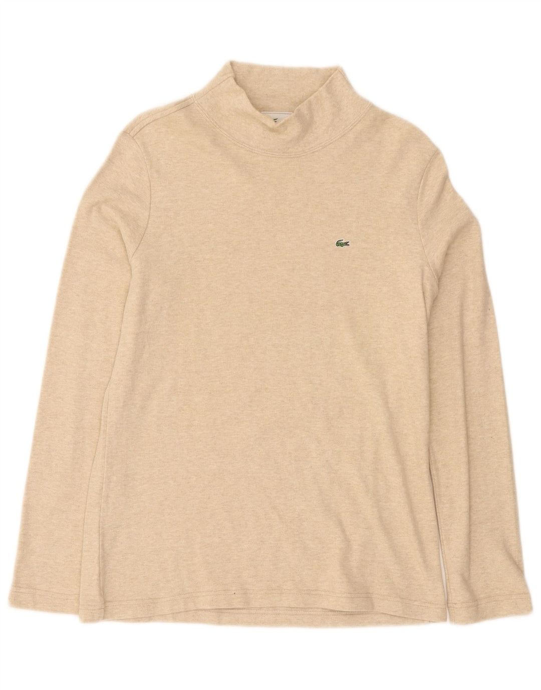 Lacoste ženska majica dugih rukava, veličina 46 XL, bež pamuk