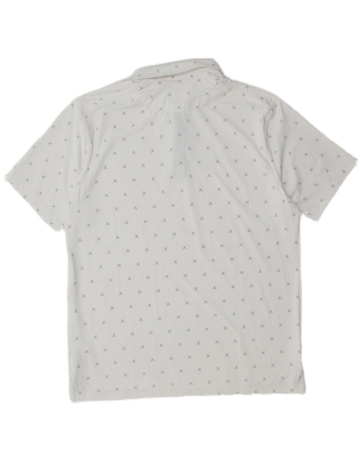 Nike muška Dri Fit polo majica Srednje bijeli geometrijski poliester