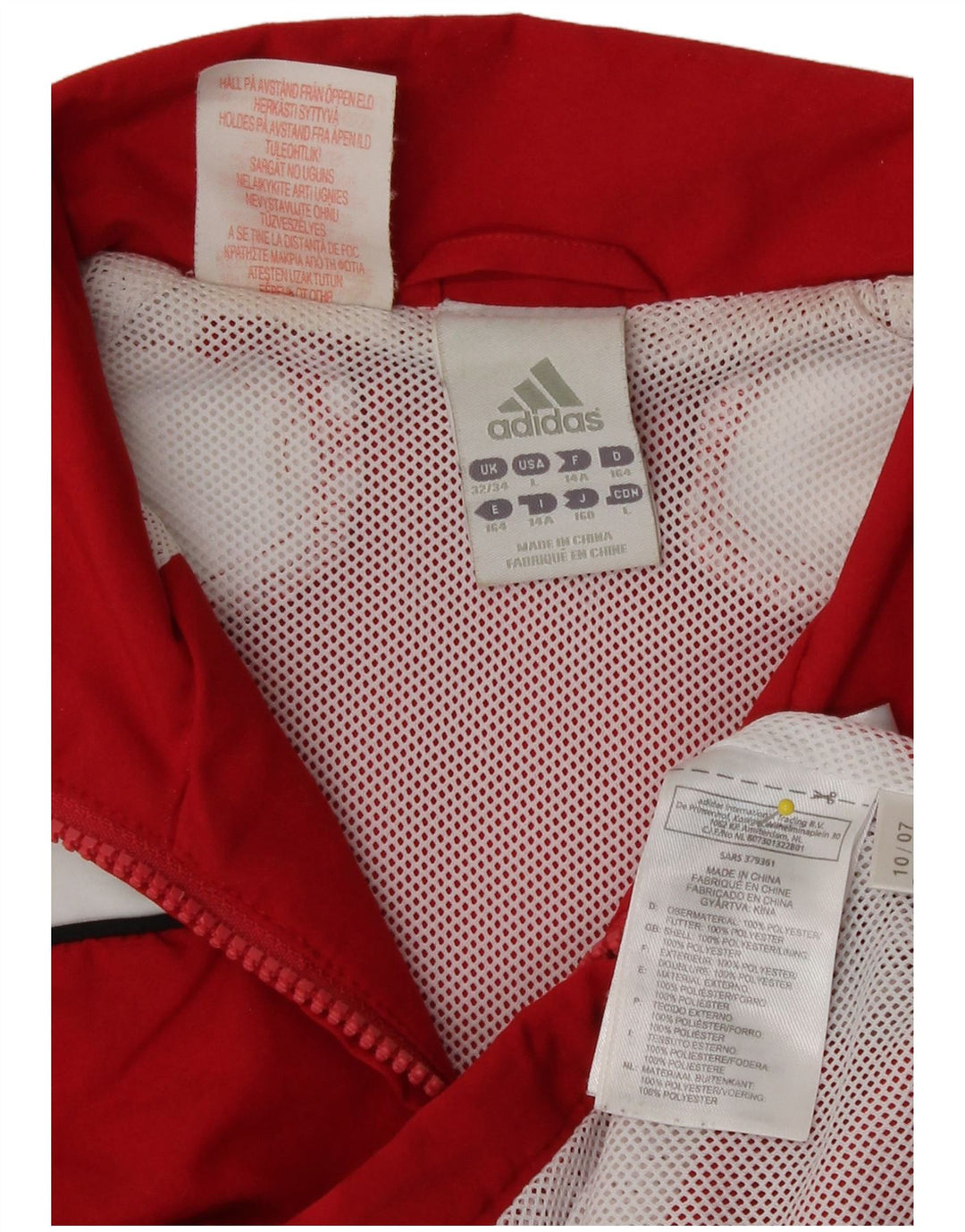 Adidas trenirka za dječake 13-14 godina Red Colourblock Poliester