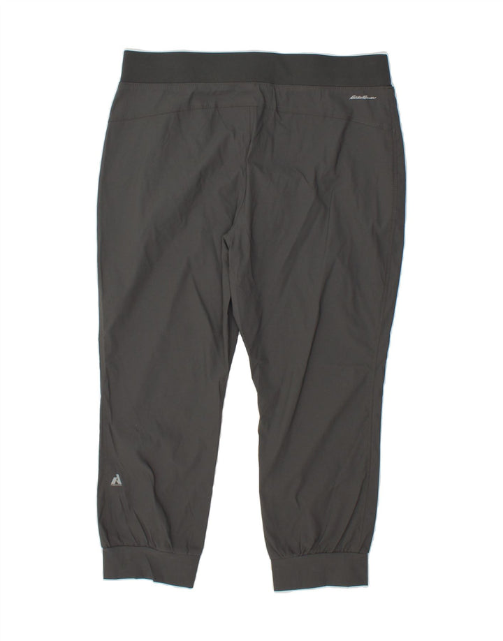 EDDIE BAUER Womens Tracksuit Trousers Joggers UK 12 Medium  Grey Nylon Vintage Eddie Bauer and Second-Hand Eddie Bauer from Messina Hembry 