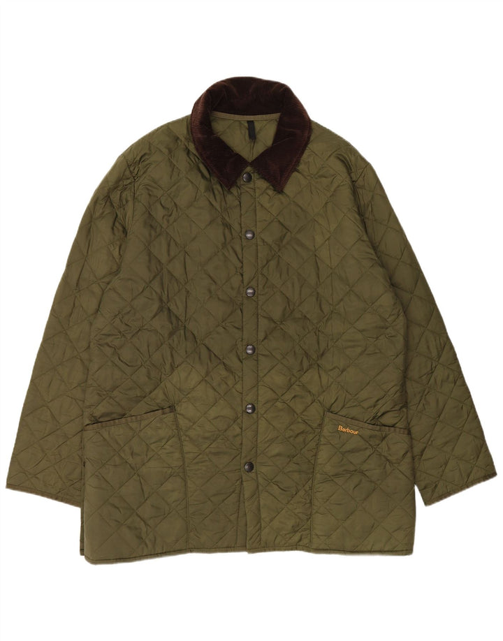 Barbour muška prošivena jakna UK 42 XL zeleni poliester