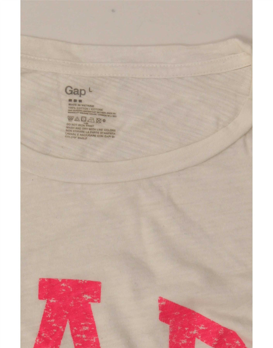 Gap Ženska majica dugih rukava s grafikama UK 16 Veliki bijeli pamuk