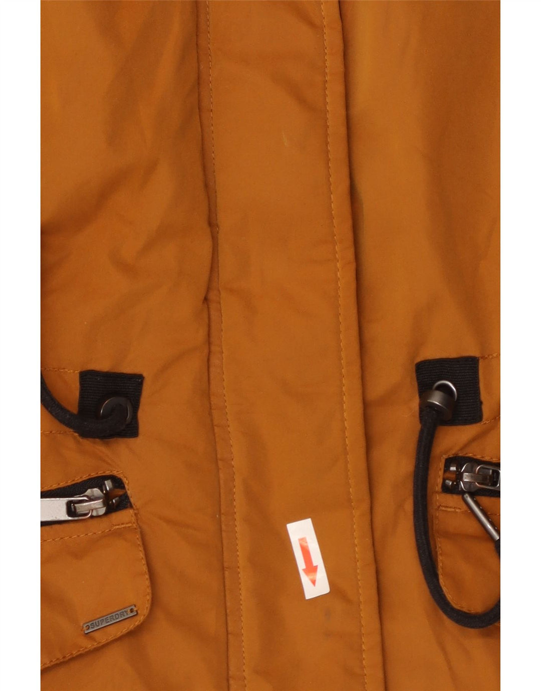 SUPERDRY ženska vjetrovka s kapuljačom UK 8 mali narančasti poliester