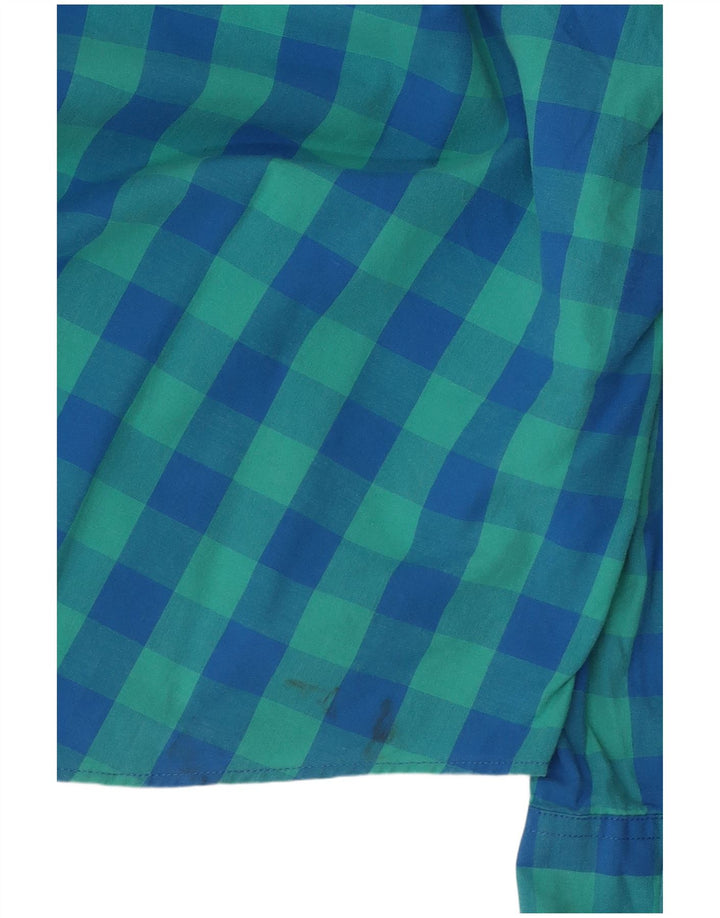 J. Crew muška uska košulja srednje plavog kariranog kroja