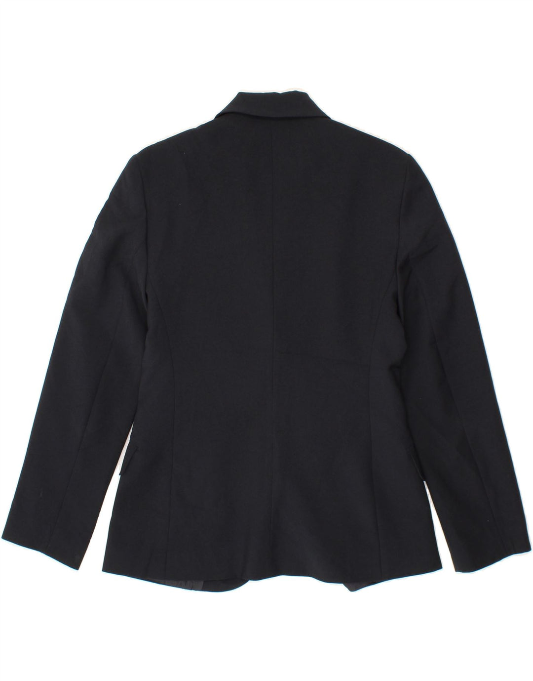 BENETTON Womens 3 Button Blazer Jacket IT 42 Medium Navy Blue Polyester Vintage Benetton and Second-Hand Benetton from Messina Hembry 