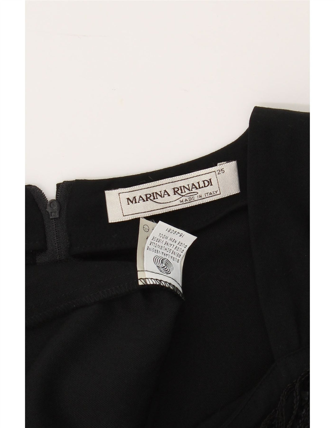 MARINA RINALDI Womens Long Sleeve Shift Dress Size 25 Large Black Vintage Marina Rinaldi and Second-Hand Marina Rinaldi from Messina Hembry 