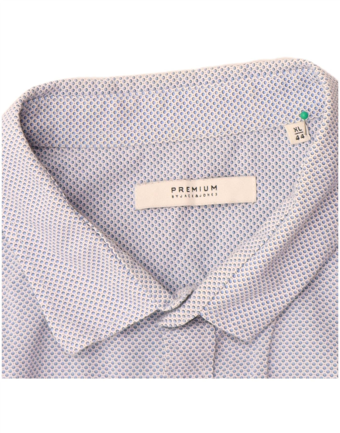 JACK & JONES Muška vrhunska košulja, veličina 44 XL, pamuk na plave točke