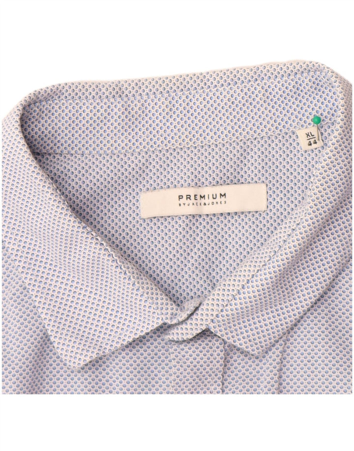 JACK & JONES Muška vrhunska košulja, veličina 44 XL, pamuk na plave točke