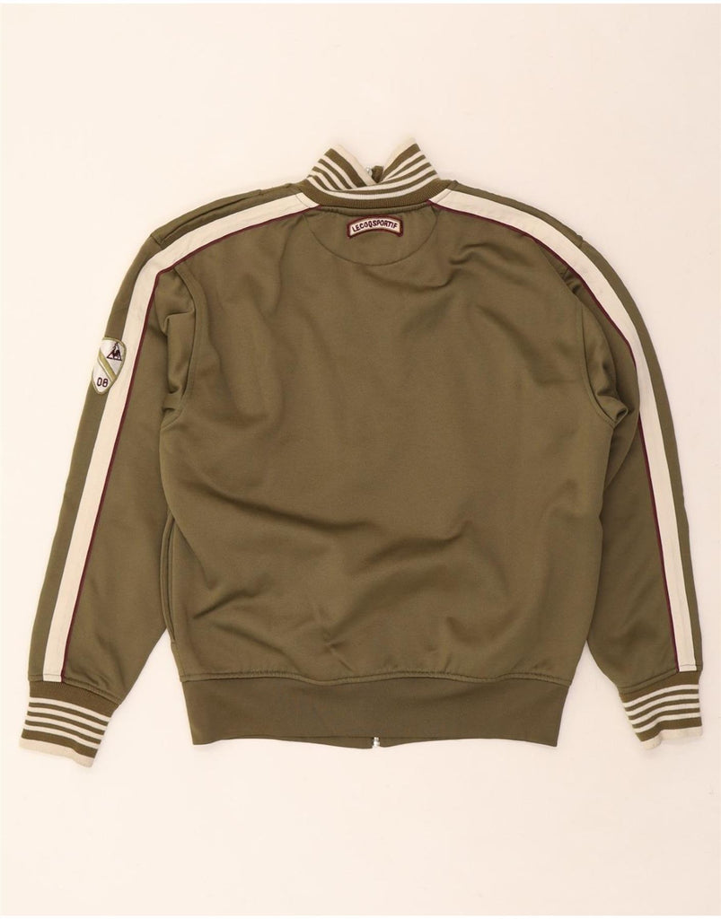 LE COQ SPORTIF Mens Liverpool Tracksuit Top Jacket Medium Khaki Vintage Le Coq Sportif and Second-Hand Le Coq Sportif from Messina Hembry 