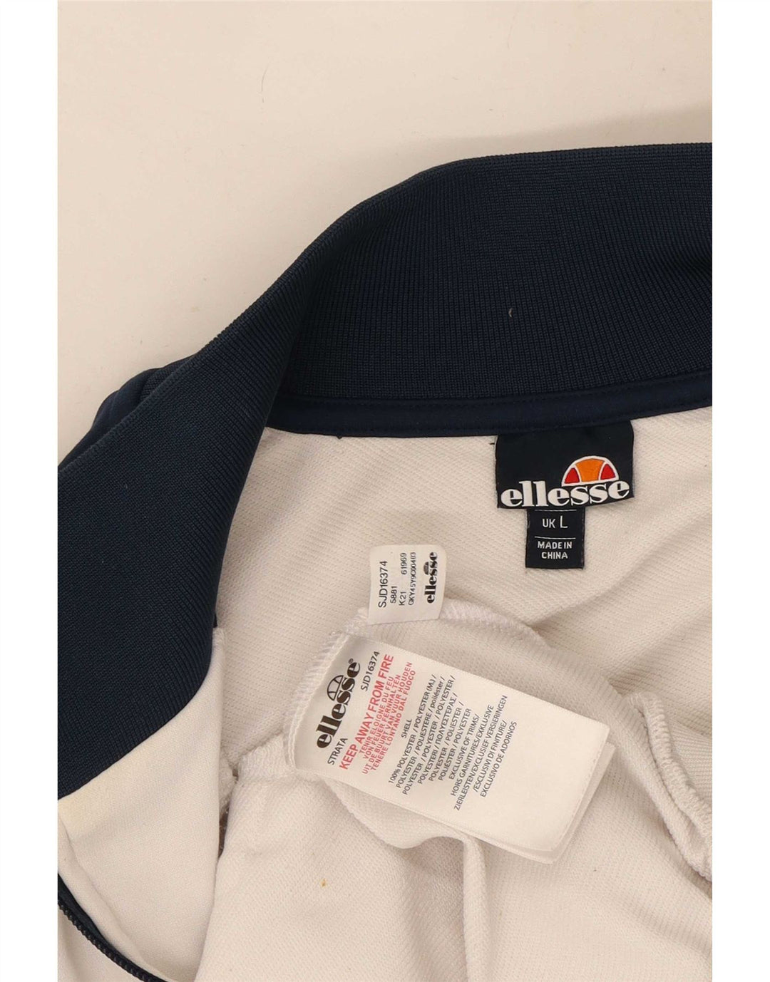 Ellesse muška gornja jakna od trenirke, veliki tamnoplavi poliester