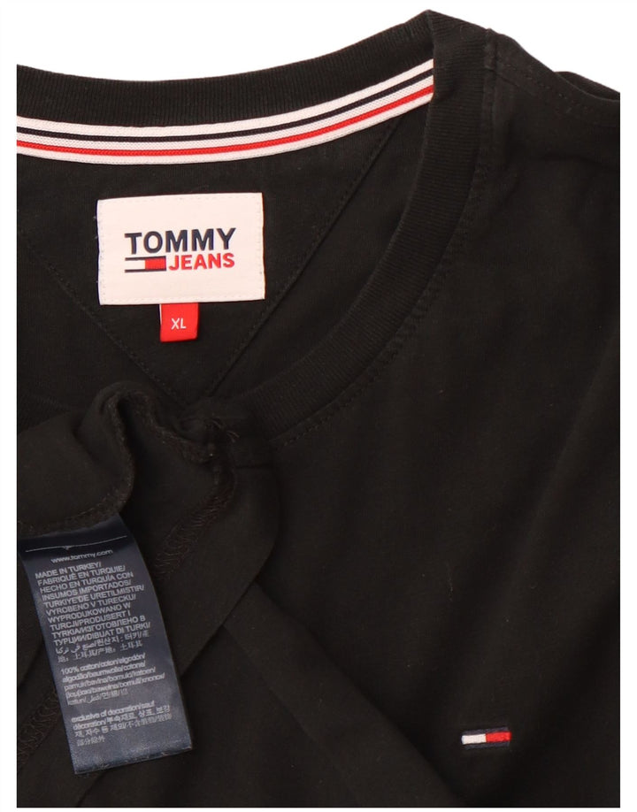 TOMMY HILFIGER Muška majica XL crni pamuk