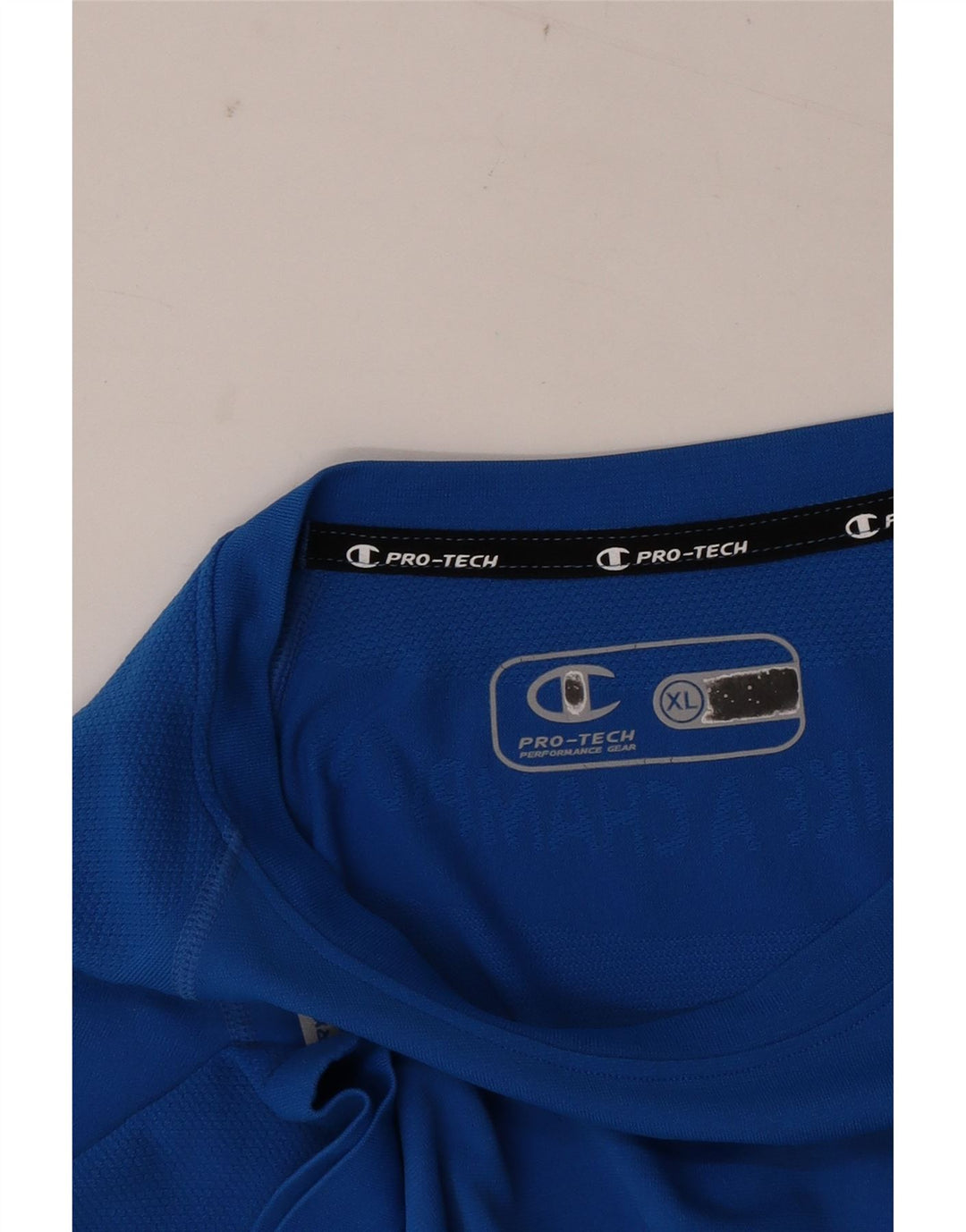 Champion Mens Tall T-Shirt Top XL Blue