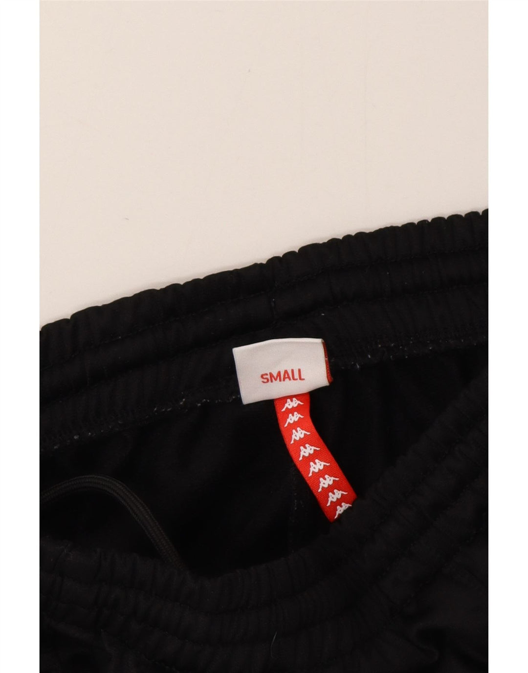 Male crne hlače od poliestera Kappa Graphic Trenirka