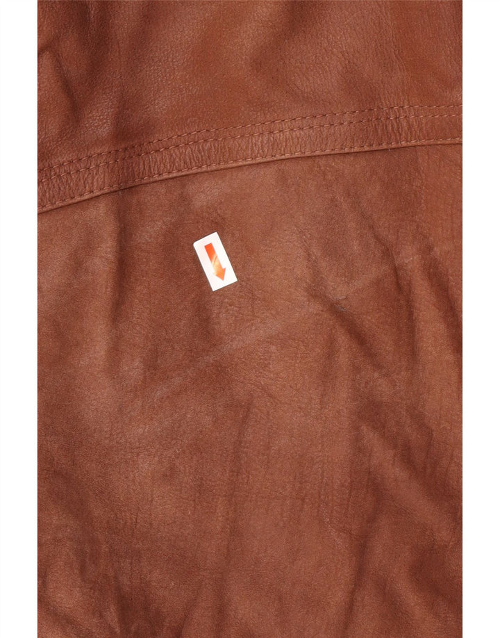 VINTAGE muški kožni kaput IT 50 Large Brown