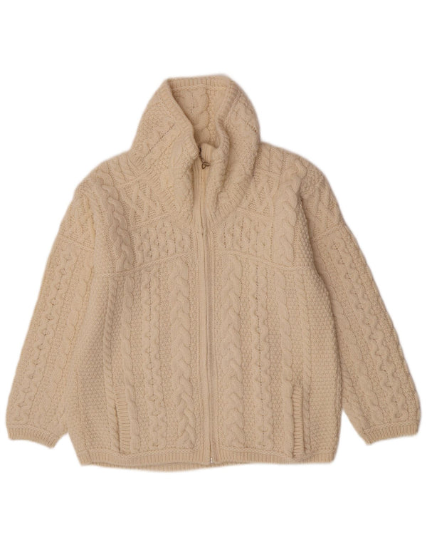 Aran Crafts ženski džemper s punim patentnim zatvaračem UK 16 Large Off White