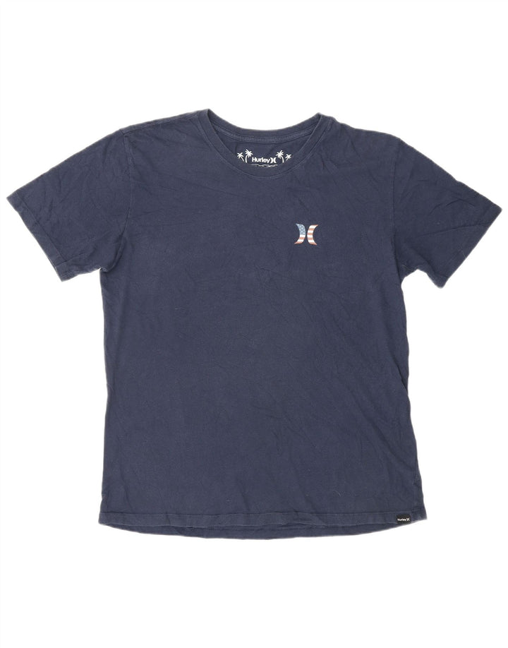 HURLEY Muška majica kratkih rukava s grafičkim motivima srednje tamnoplavi pamuk