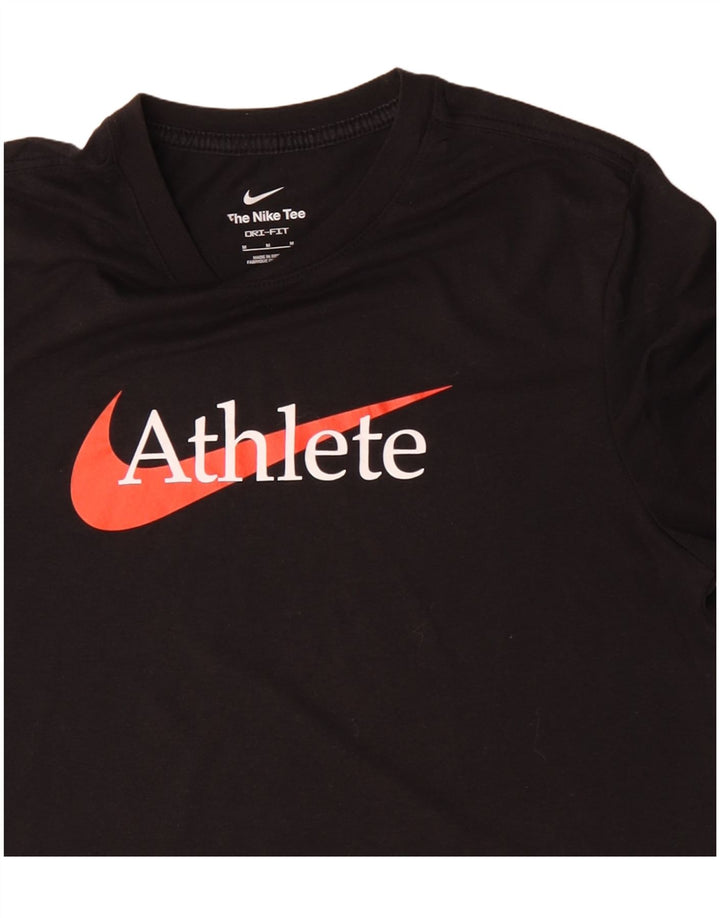 Nike Dri Fit Graphic T-Shirt Top srednje crni pamuk