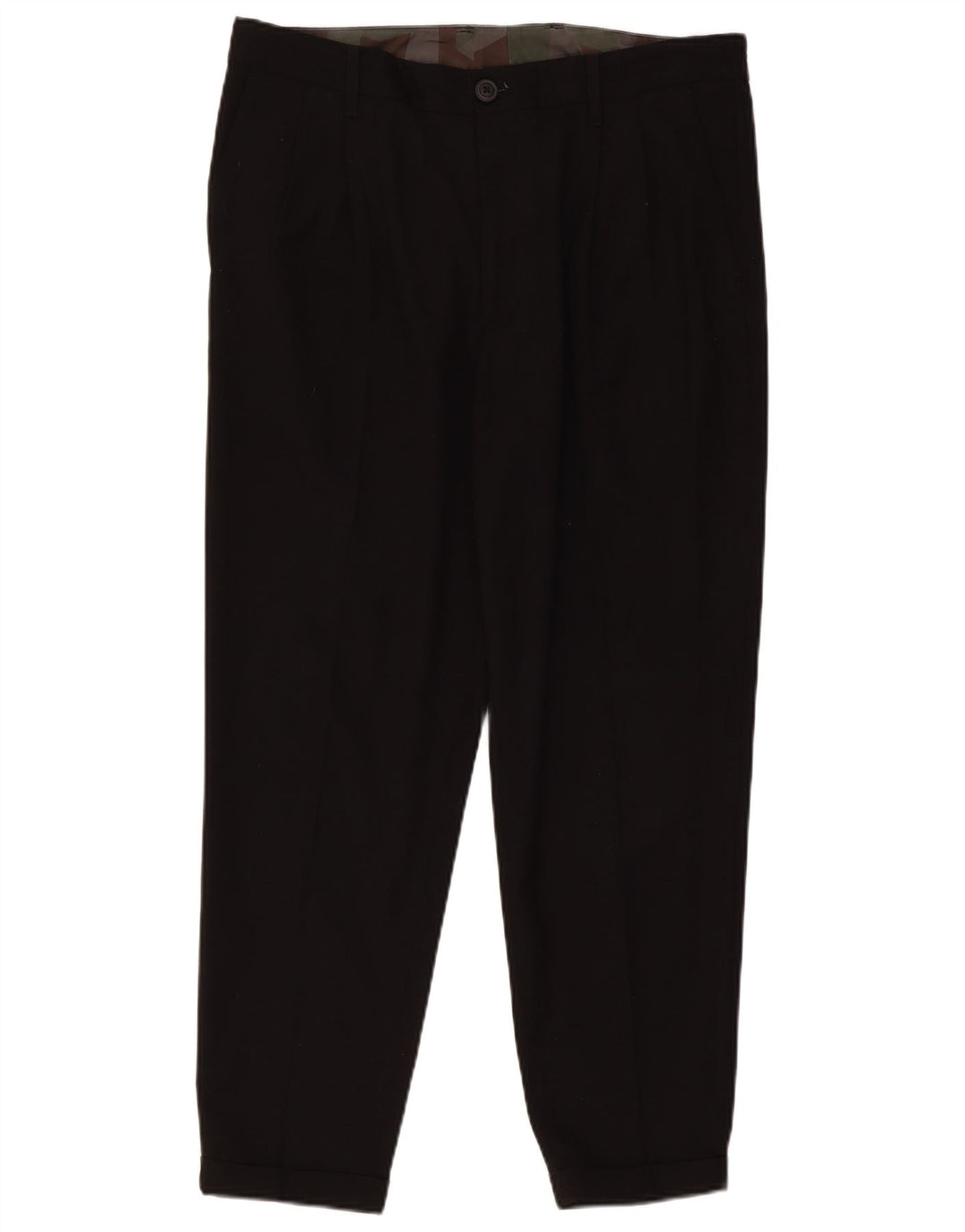 Armani Exchange muške chino hlače s klinovima W34 L28 crni poliester