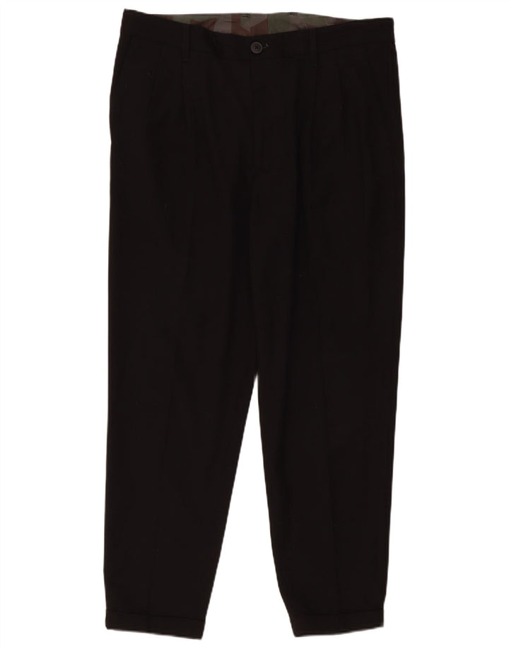 Armani Exchange muške chino hlače s klinovima W34 L28 crni poliester