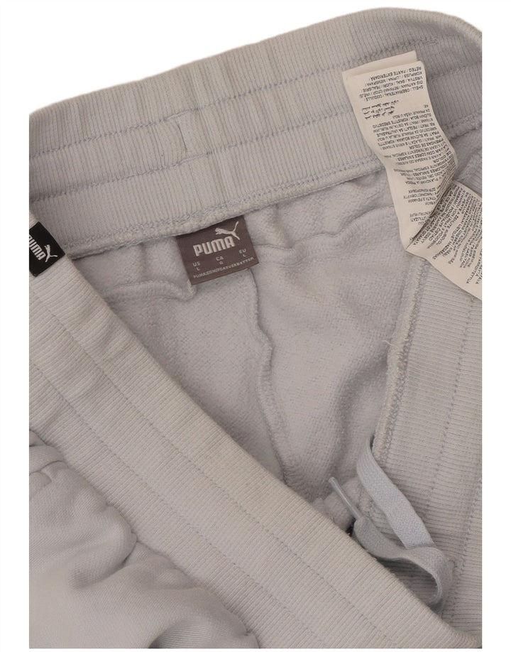 PUMA Ženska trenirka Hlače Joggers UK 14 Large Blue Cotton