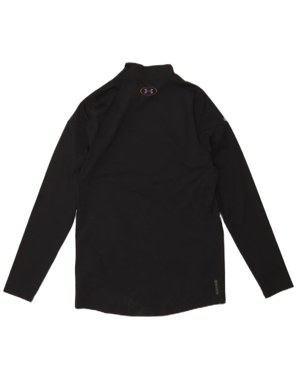 UNDER ARMOUR Muška majica Cold Gear s dugim rukavima, mali crni poliester