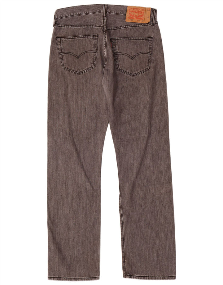 Levi's muške 501 ravne traperice W32 L32 sivi pamuk