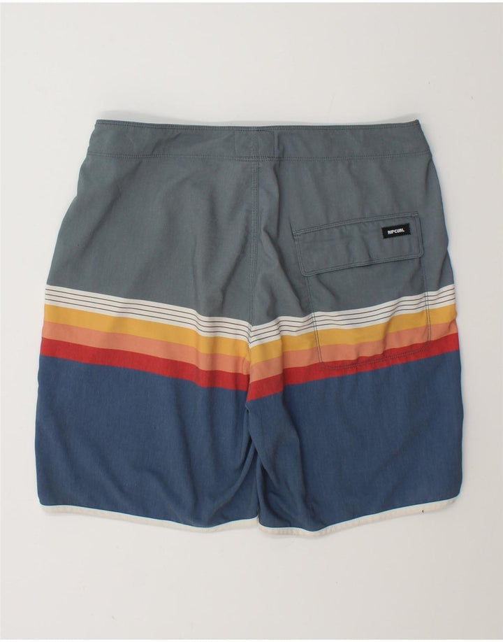 Rip Curl muške kratke hlače za kupanje srednjeg raznobojnog prugastog poliestera