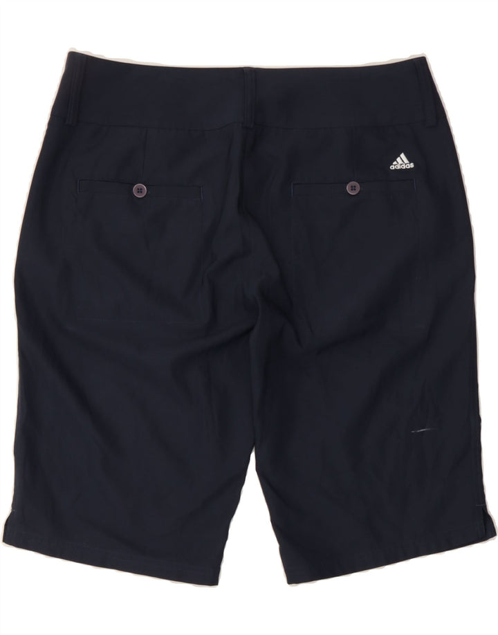 ADIDAS Womens Climalite Chino Shorts US 10 Large W34  Navy Blue Polyester Vintage Adidas and Second-Hand Adidas from Messina Hembry 