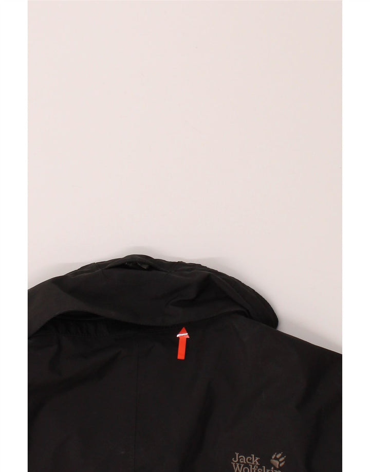 JACK WOLFSKIN Womens Rain Jacket UK 44/48 XL Black Polyester Vintage Jack Wolfskin and Second-Hand Jack Wolfskin from Messina Hembry 