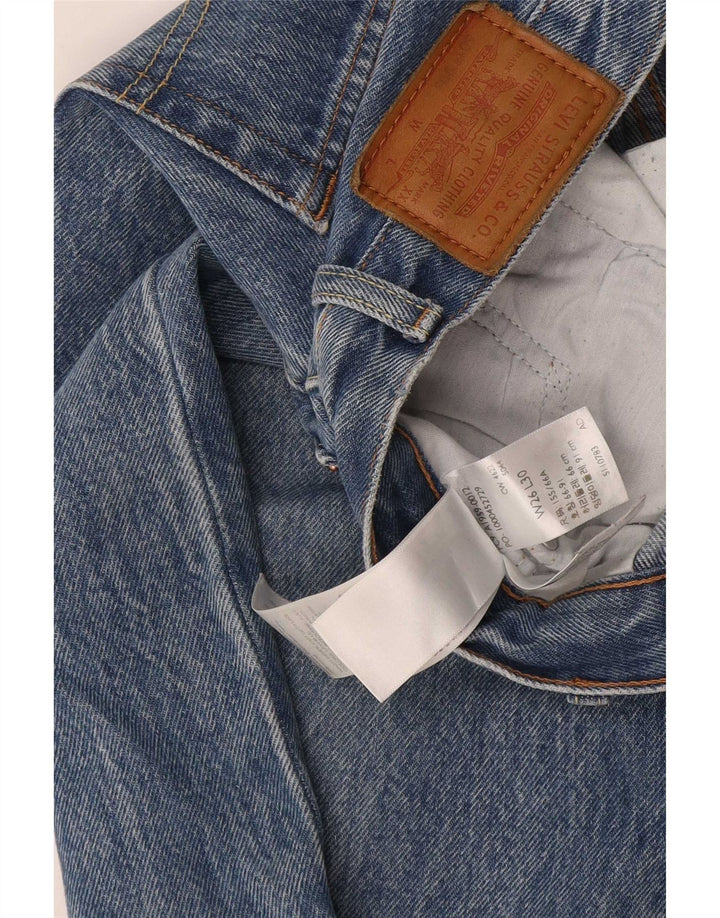 Levi's muške ravne traperice W26 L30 plavi pamuk
