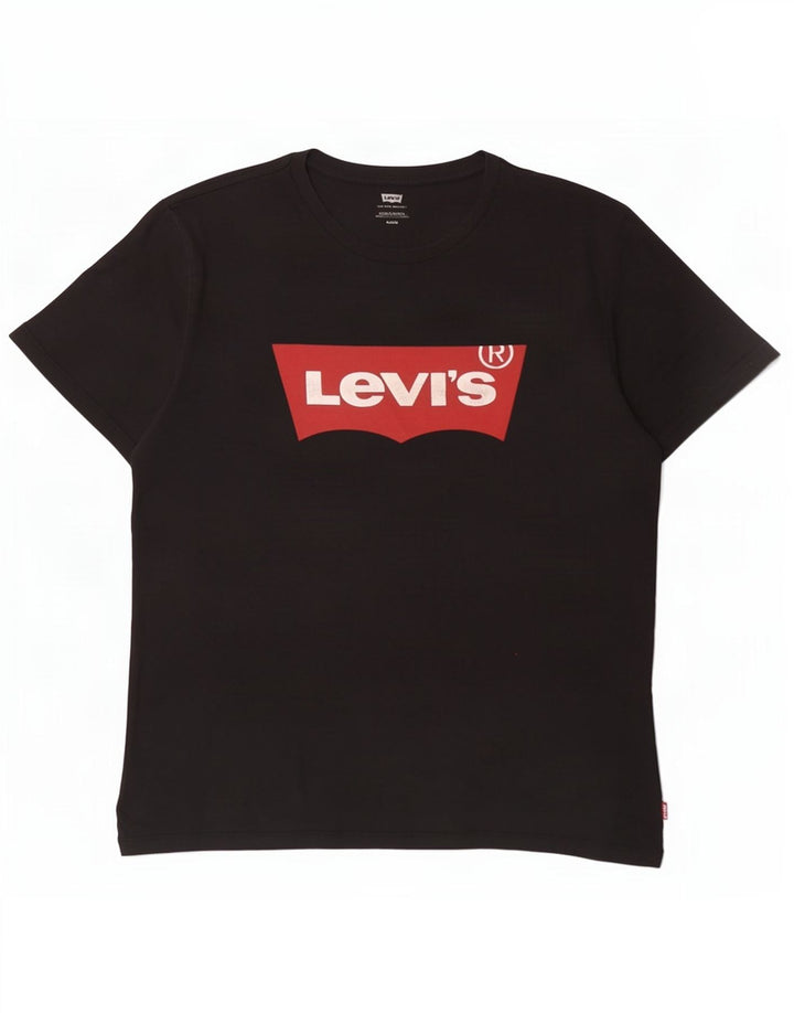 Levi's muška majica kratkih rukava srednje veličine, crni pamuk