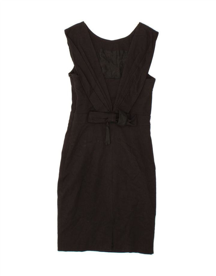 WAREHOUSE Womens Sleeveless Sheath Dress UK 10 Small Black Vintage Warehouse and Second-Hand Warehouse from Messina Hembry 