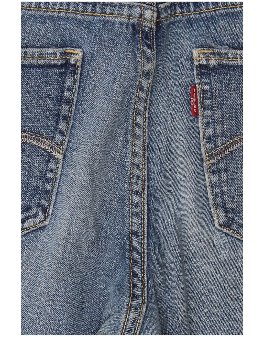 Levi's ženske uske traperice srednjeg rasta US 8 srednje W28 L28 plavi pamuk